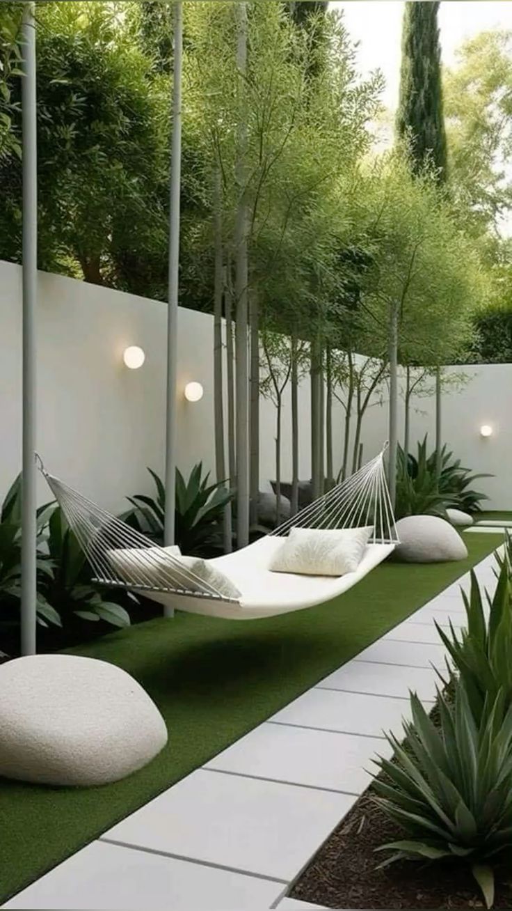 Wall Decor and backyard layout